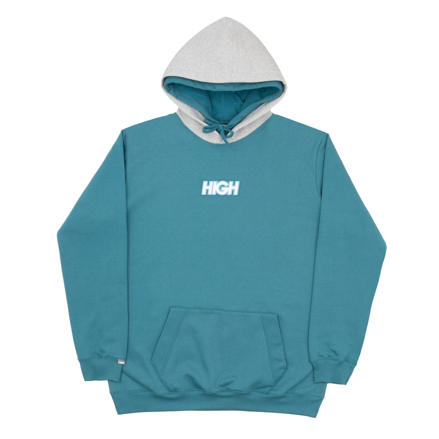 HIGH - Double Hooded Pullover Oil Blue